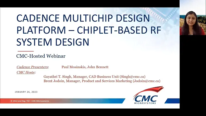Cadence Multichip Design Platform – Chiplet Based RF System Design