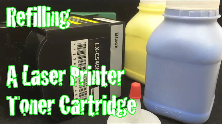 How To Refill A Color Laser Printer Toner Life Hack Lexmark C543dn