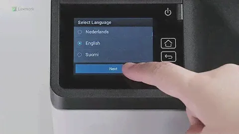 Lexmark—Configuring the printer using the initial setup wizard